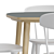 OMTENKSAM Table & Chairs - Stylish and Comfortable 3D model small image 4