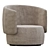 Stylish Jane Swivel Chair 3D model small image 2