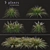 Title: Lush Set of Dwarf Lilyturf Plants 3D model small image 2