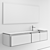 Contemporary Atelier Vanity with Integrated Lighting 3D model small image 5