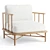 Relaxed Oak Alma Chair 3D model small image 1