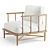 Relaxed Oak Alma Chair 3D model small image 5