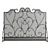 Elegant Iron Fireplace Screen 3D model small image 2