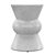 Elegant Bowtie Ceramic Stool 3D model small image 3