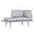 Designer Armchair: Lounge Around SEATER 3D model small image 2