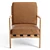 Modern Mixed Material Lanston Chair 3D model small image 2