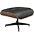 Modern Eames Lounge Chair & Ottoman 3D model small image 4