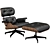 Modern Eames Lounge Chair & Ottoman 3D model small image 5
