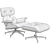 Modern Eames Lounge Chair & Ottoman 3D model small image 6
