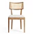 Tapered Legs, Retro Flair: Odelle Chair 3D model small image 2