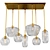 Elegant Glass Chandelier - 7 Lights 3D model small image 2