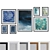 Modern Art Picture Frame Set 3D model small image 1