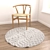 Versatile Circular Rug Set with Various Textures 3D model small image 2