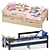 Solid Pine Children's Bed with Sideboard & Drawers 3D model small image 6