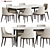 Modern 3D Dining Set - 125 3D model small image 1