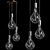 Tala Triple Pendant: Modern Elegance Illuminated 3D model small image 4