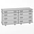 Mid-Century Modern Paul Frankl Chest 3D model small image 4