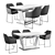 Modern Set: Tossberg Chair & Stella Table 3D model small image 1