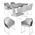 Modern Set: Tossberg Chair & Stella Table 3D model small image 4