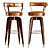 Elegant Gilmore Bar Chair 3D model small image 2