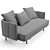 Elegant Minotti Torii Sofa 3D model small image 2