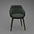 Sleek Modern Chair 3D model small image 2