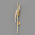 Luxury Waterfall Torch Wall 3D model small image 1