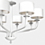 Elegant Gold Chandelier by Heathfield 3D model small image 3