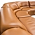 Cosmic Comfort: De Sede's Cognac Leather Sofa 3D model small image 3