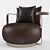 Elegant Botero Armchair: Russian Craftsmanship 3D model small image 2