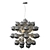 Modern Bolla Chandelier - MOD133PL-08CH 3D model small image 1