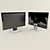 Sleek Screen Monitor 3D model small image 5