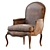 Vintage French Style Armchair L.XV Berger 3D model small image 1
