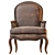 Vintage French Style Armchair L.XV Berger 3D model small image 2