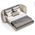ELLEDUE Ulysse B760 - Elegant Bed with Versatile Design 3D model small image 3