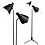 Elegant Lulu and Georgia Floor Lamp 3D model small image 1