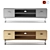 Sleek Alinea Steel TV Cabinet 3D model small image 2