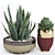 Sleek Longhi Godwin Plant Pot 3D model small image 3