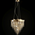 Modern Brass Ring Pendant Lamp 3D model small image 2