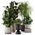  Green Oasis: Indoor Plants in Ferm Living Bau Pot 3D model small image 1