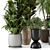  Green Oasis: Indoor Plants in Ferm Living Bau Pot 3D model small image 2