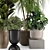  Green Oasis: Indoor Plants in Ferm Living Bau Pot 3D model small image 6