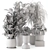  Green Oasis: Indoor Plants in Ferm Living Bau Pot 3D model small image 7