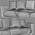 Modern Linteloo Winston 2-Seater Sofa 3D model small image 4