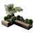 Urban Green Bench Collection: Plants & Trees 3D model small image 4