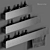 Boca Line Bathroom Shelf 3D model small image 3