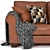 Italian Whisky All Leather Sofa 3D model small image 5