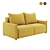 Floris 2-Seater Sofa: Elegant, Stylish, Modern 3D model small image 2