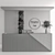 Elegant Reception Desk & Wall Art 3D model small image 5