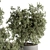 275 Outdoor Plants - Concrete Pot 3D model small image 2
